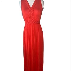 🔥🔥Roz & Ali orangish red dress sz small